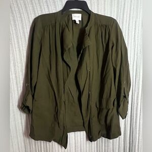 Nine West Dark Olive Utility Jacket